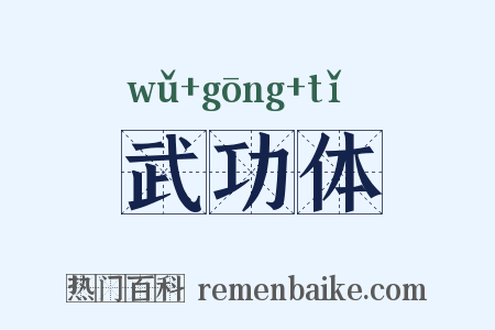 武功体是什么意思的图片